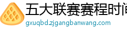 五大联赛赛程时间表2024年